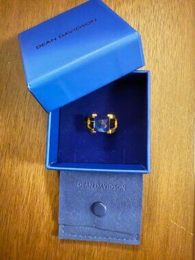 Dean Davidson Mini Plaza ring size 5 in Midnight Blue